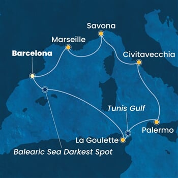 Trasa plavby CSM-BCN07A7L