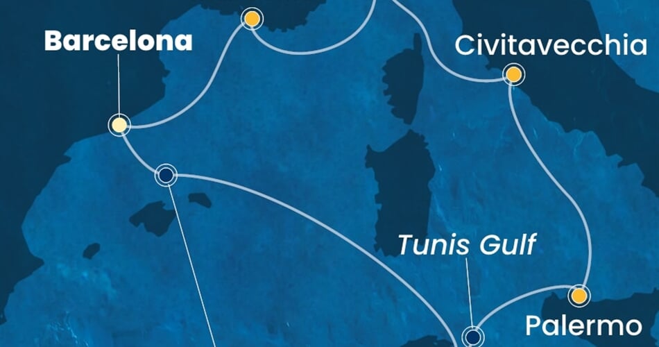 Trasa plavby CSM-BCN07A7L