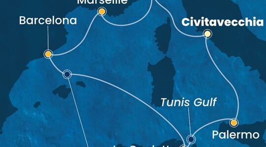 Costa Smeralda - Itálie, Francie, Španělsko, Tunisko