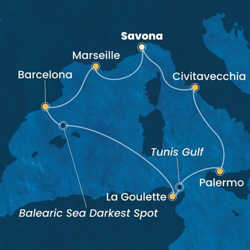 Trasa plavby CSM-SVN07A8G