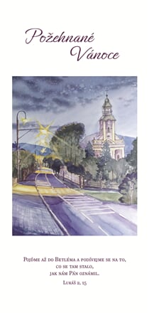 Vanocni pohlednice 10x21cm3