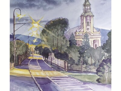 Vanocni pohlednice 10x21cm3