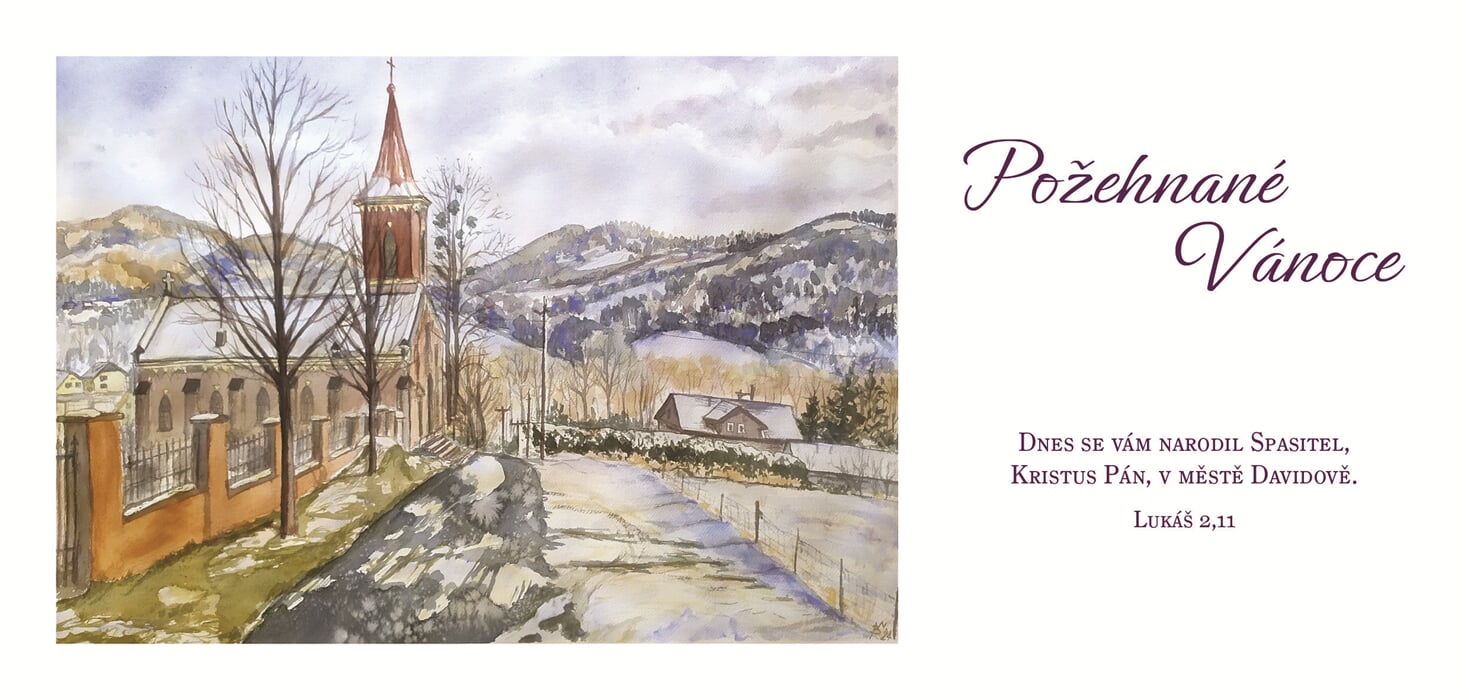 Vanocni pohlednice 21x10cm3