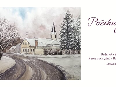 Vanocni pohlednice 21x10cm5