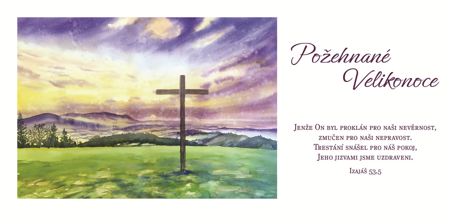 Velikonocni pohlednice 21x10cm