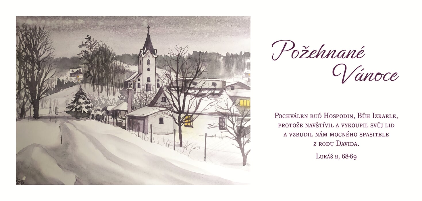 Vanocni pohlednice 21x10cm
