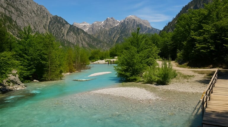 Albánie - údolí Valbona - Albánské Alpy