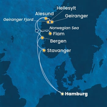 Trasa plavby CFA-HAM08A0B