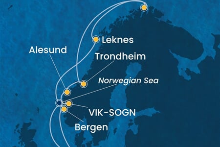 Costa Favolosa - Německo, Norsko (Hamburk)