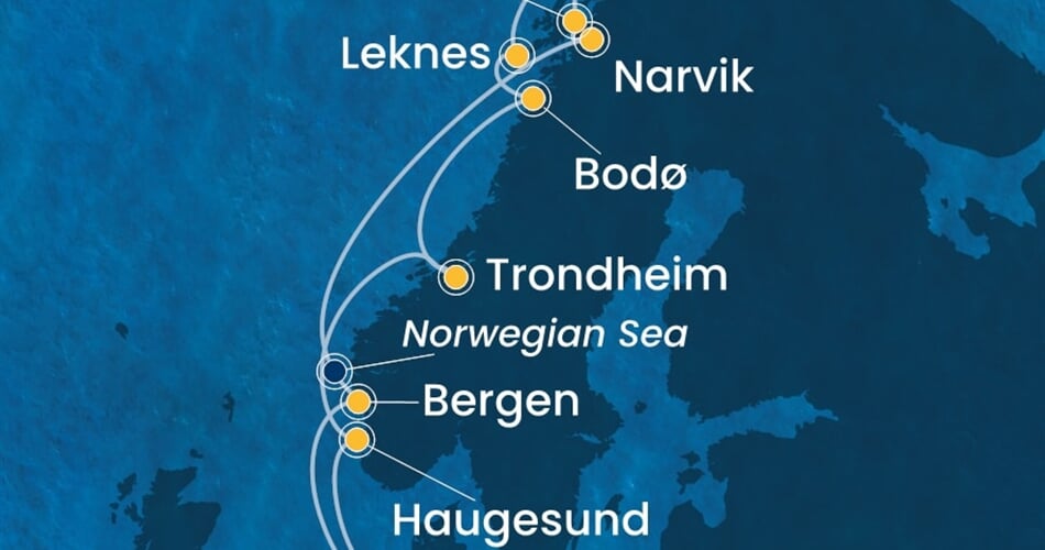 Trasa plavby CFA-HAM14A0H