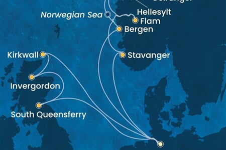 Costa Favolosa - Německo, Velká Británie, Norsko (Hamburk)