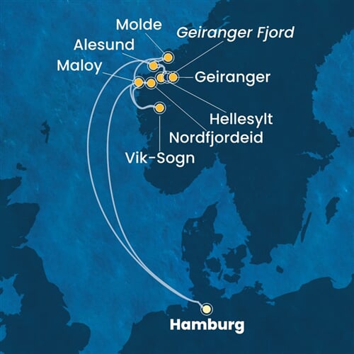Trasa plavby CFA-HAM09A0E