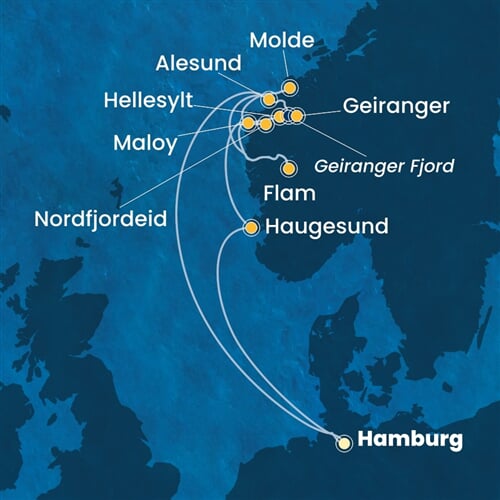 Trasa plavby CFA-HAM10A09