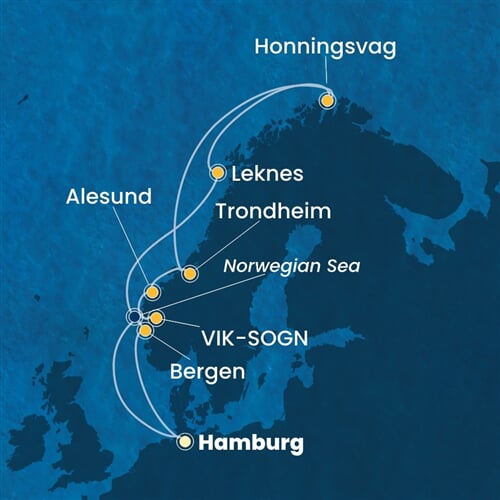 Trasa plavby CFA-HAM12A0W