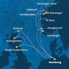 Costa Favolosa - Německo, Norsko, Velká Británie (Hamburk)