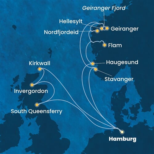 Trasa plavby CFA-HAM15A0B