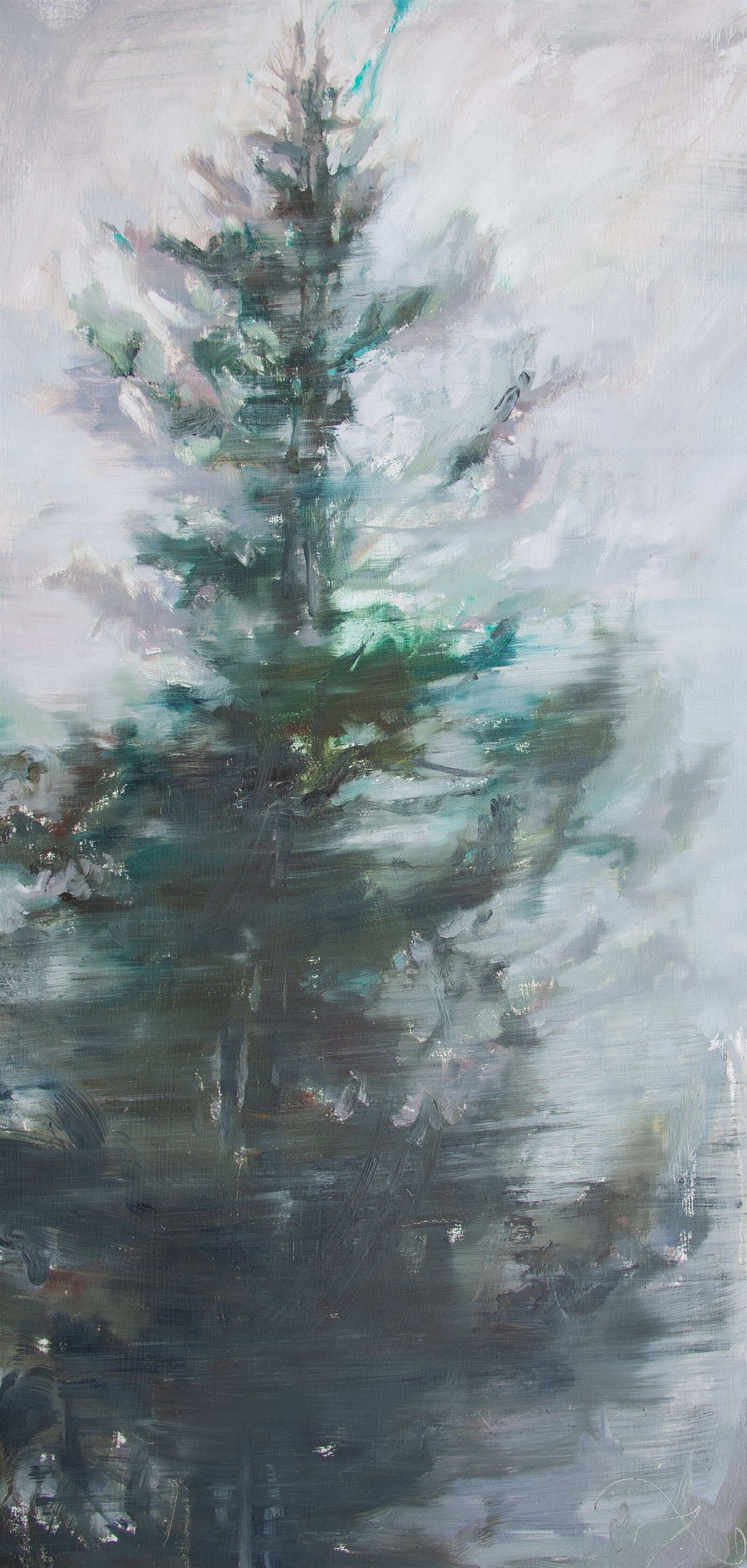 Adéla Topolová: Smrk, 125 × 60 cm