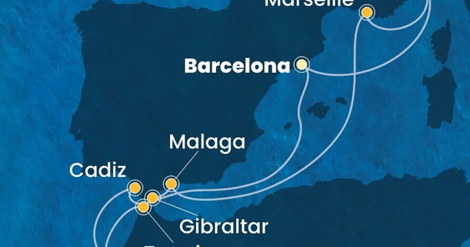 Trasa plavby CFS-BCN10A1I