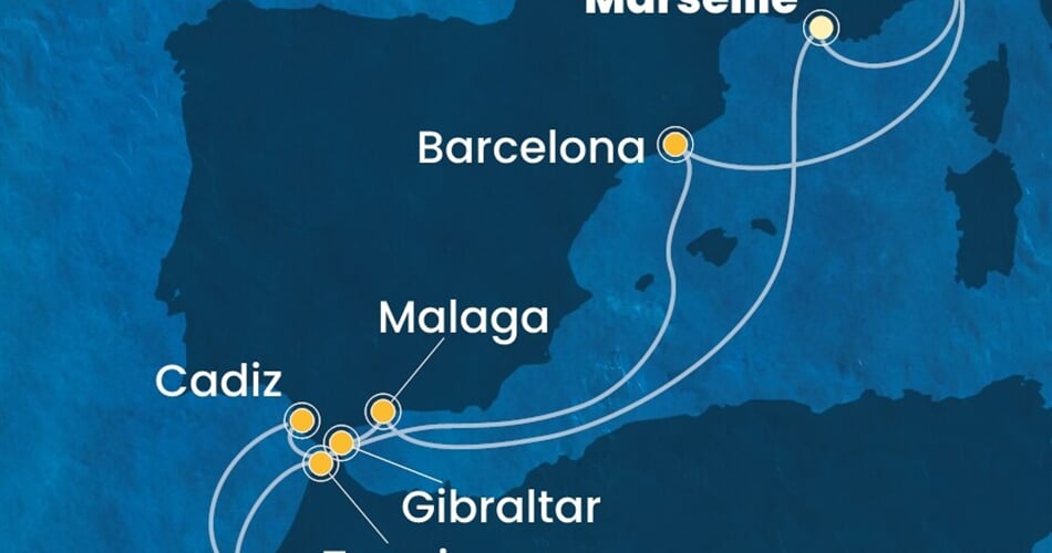 Trasa plavby CFS-MRS10A1Y