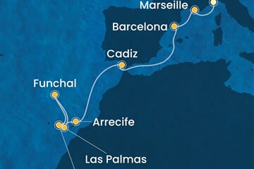 Costa Fascinosa - Itálie, Španělsko, Maroko, Velká Británie, Francie (ze Savony)