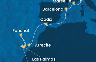 Costa Fascinosa - Itálie, Španělsko, Maroko, Velká Británie, Francie (ze Savony)