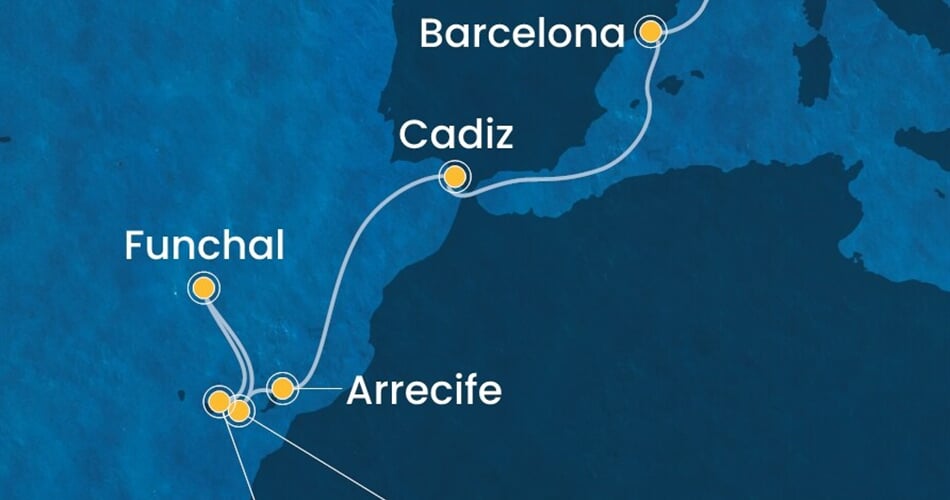 Trasa plavby CFS-SVN10A27