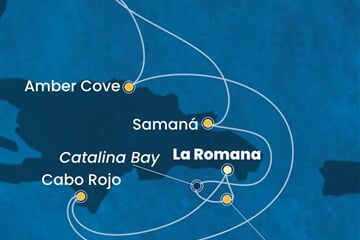 Costa Pacifica - Dominikán.rep., Turks a Caicos (z La Romana)