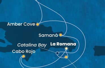 Costa Pacifica - Dominikán.rep., Turks a Caicos (z La Romana)