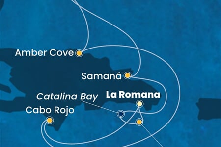 Costa Pacifica - Dominikán.rep., Turks a Caicos (z La Romana)