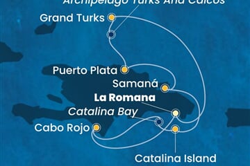 Costa Pacifica - Dominikán.rep., Turks a Caicos (z La Romana)