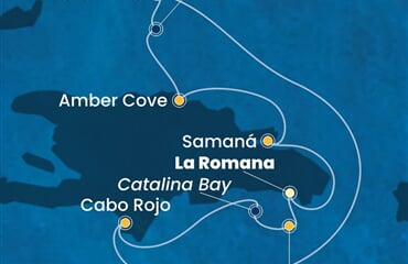 Costa Pacifica - Dominikán.rep., Turks a Caicos (z La Romana)