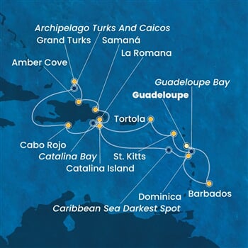 Trasa plavby CPA-PTP14A3U