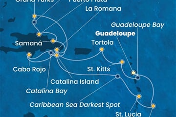 Costa Pacifica - Nizozemské Antily, Panenské o. (britské), Dominikán.rep., Turks a Caicos (Pointe-a-Pitre)