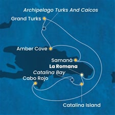 Costa Pacifica - Dominikán.rep., Turks a Caicos (z La Romana)