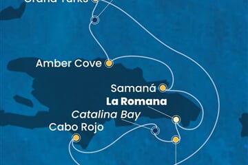 Costa Pacifica - Dominikán.rep., Turks a Caicos (z La Romana)