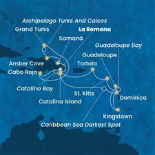 Costa Pacifica - Dominikán.rep., Dominika, Sv.Vincenc a Grenadiny, Nizozemské Antily, Panenské o. (britské), ... (z La Romana)