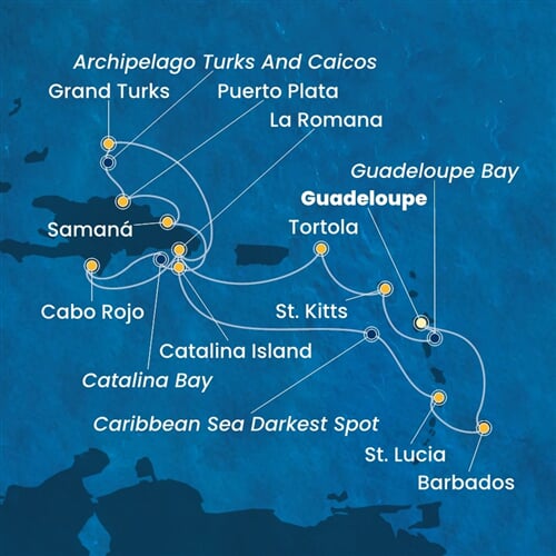 Trasa plavby CPA-PTP14A3V