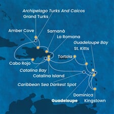 Costa Pacifica - Nizozemské Antily, Panenské o. (britské), Dominikán.rep., Turks a Caicos, Dominika, ... (Pointe-a-Pitre)