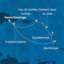 Costa Fascinosa - Dominikán.rep., Nizozemské Antily, Panenské o. (britské) (Santo Domingo)