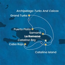 Costa Pacifica - Dominikán.rep., Turks a Caicos (z La Romana)