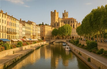 Města Pod Pyrenejemi - Letecky