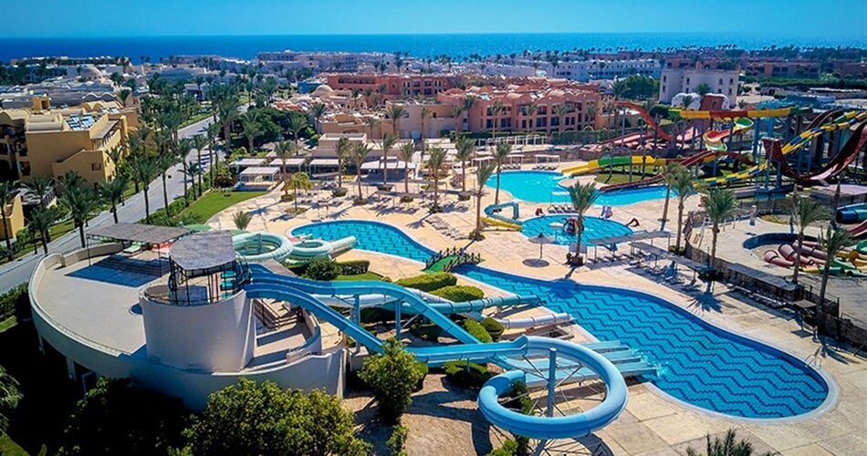 Hotel Jaz Maraya: fotografie vybavení exteriérů a interiérů ubytování.