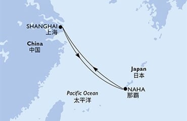 MSC Bellissima - Čína, Japonsko (ze Šanghaje)