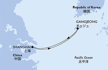 MSC Bellissima - Čína, Jižní Korea (ze Šanghaje)