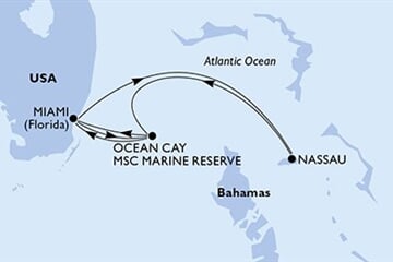 MSC SEASIDE - Amerikai Egyesült Államok, Bahamaszigetek (a Miami-ből)