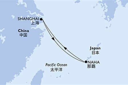 MSC BELLISSIMA - Čína, Japonsko (ze Šanghaje)