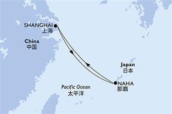 MSC Bellissima - Čína, Japonsko (ze Šanghaje)