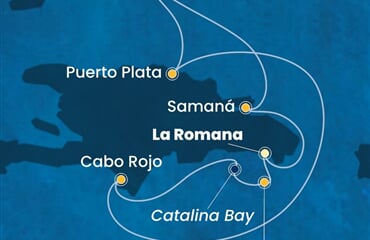 Costa Fascinosa - Dominikán.rep., Turks a Caicos (z La Romana)