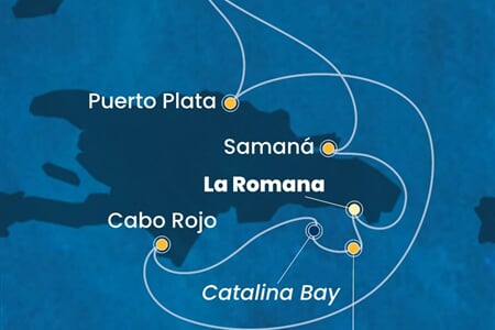 Costa Fascinosa - Dominikán.rep., Turks a Caicos (z La Romana)