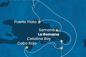 Costa Fascinosa - Dominikán.rep., Turks a Caicos (z La Romana)